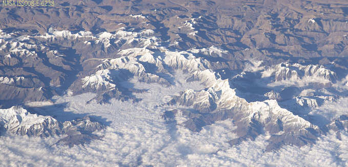 Manaslu space picture nepal