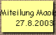 Miteilung Maoisten
27.8.2003