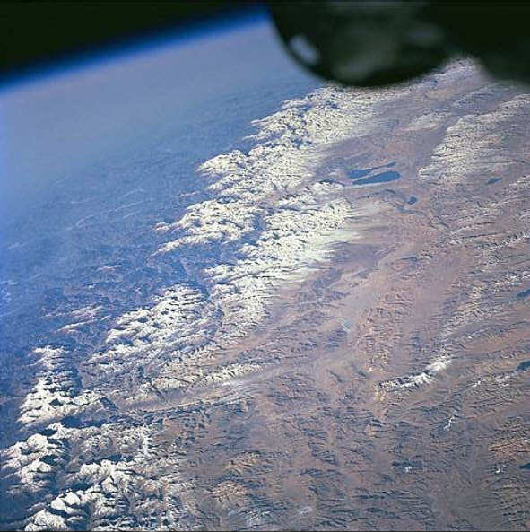 Weltraum Bild West Nepal  und Dolpo und Tibet